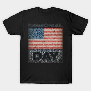 MEMORIAL DAY & LARGE FLAG T-Shirt